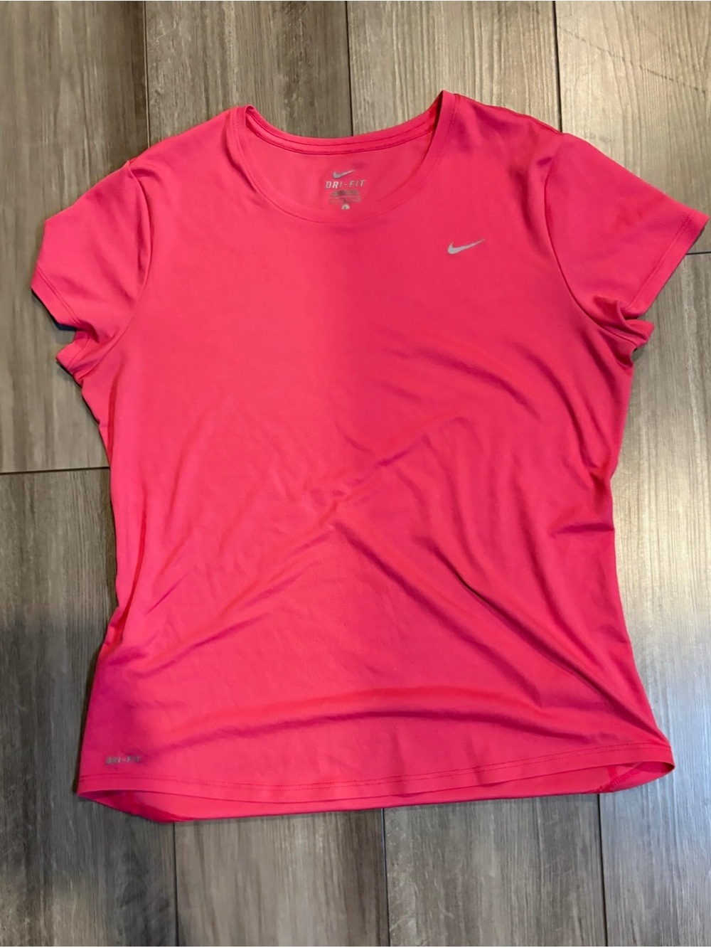 Nike Women's Bright Pink Short Sleeve Dri-FIT Tee